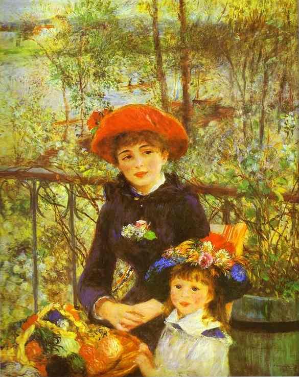Pierre Auguste Renoir Two Sisters (On the Terrace)